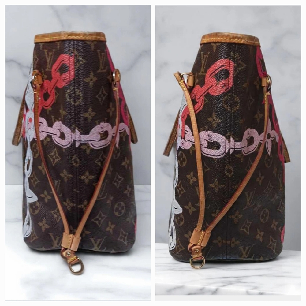 SOLD✅️LOUIS VUITTON Neverfull MM LIMITED EDITION✨️ Nautical Bay Print Tote Bag - Picture 10 of 17